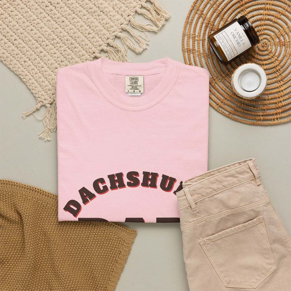 Dachshund Dad retro t-shirt, Comfort Colors doxie dad tee for Dachshund lovers - view 27