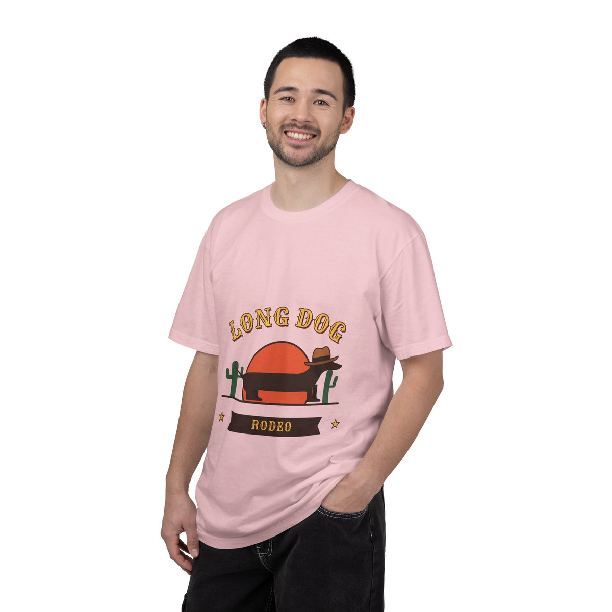 Long Dog Rodeo cowboy Dachshund t-shirt, Comfort Colors western tee for Dachshund lovers - view 30
