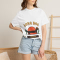 Long Dog Rodeo cowboy Dachshund t-shirt in White, Comfort Colors western tee