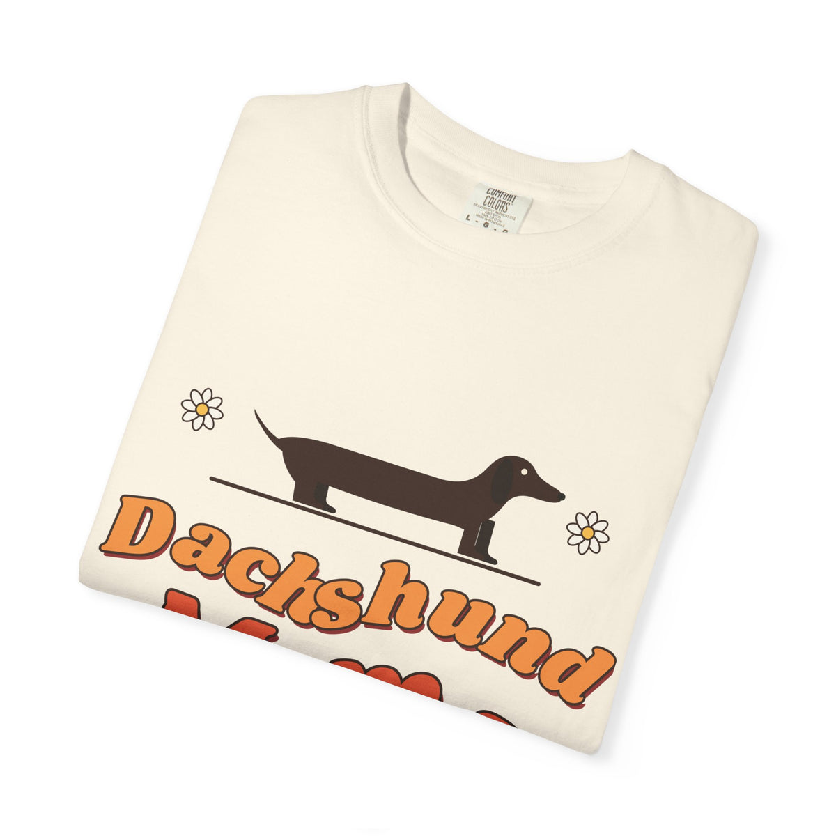 Dachshund Mama retro t-shirt, Comfort Colors doxie mom tee for Dachshund lovers - view 11