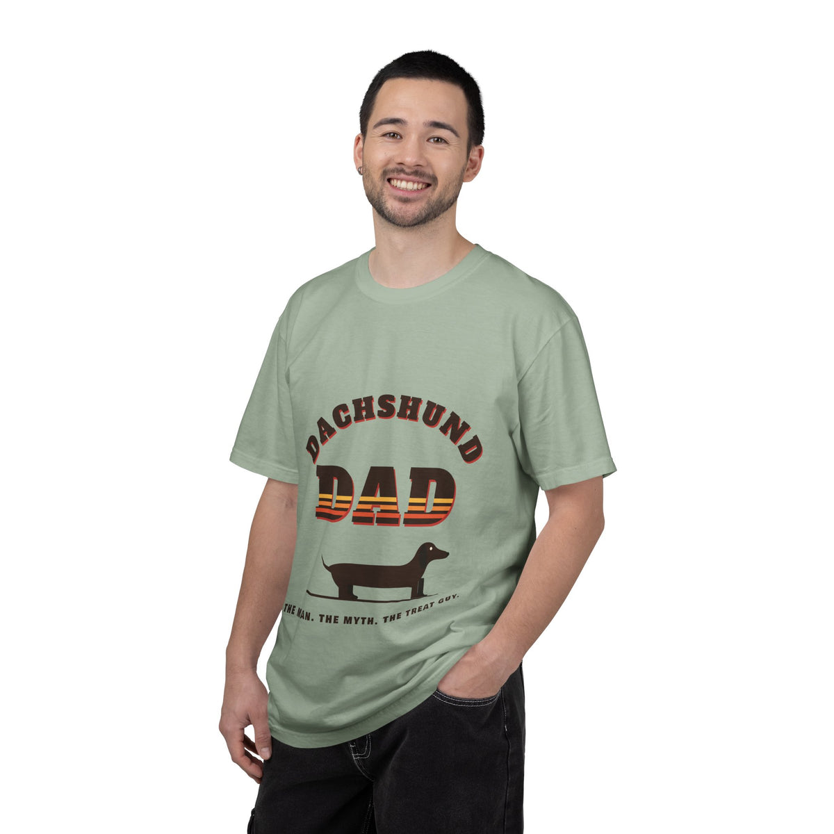 Dachshund Dad retro t-shirt, Comfort Colors doxie dad tee for Dachshund lovers - view 20