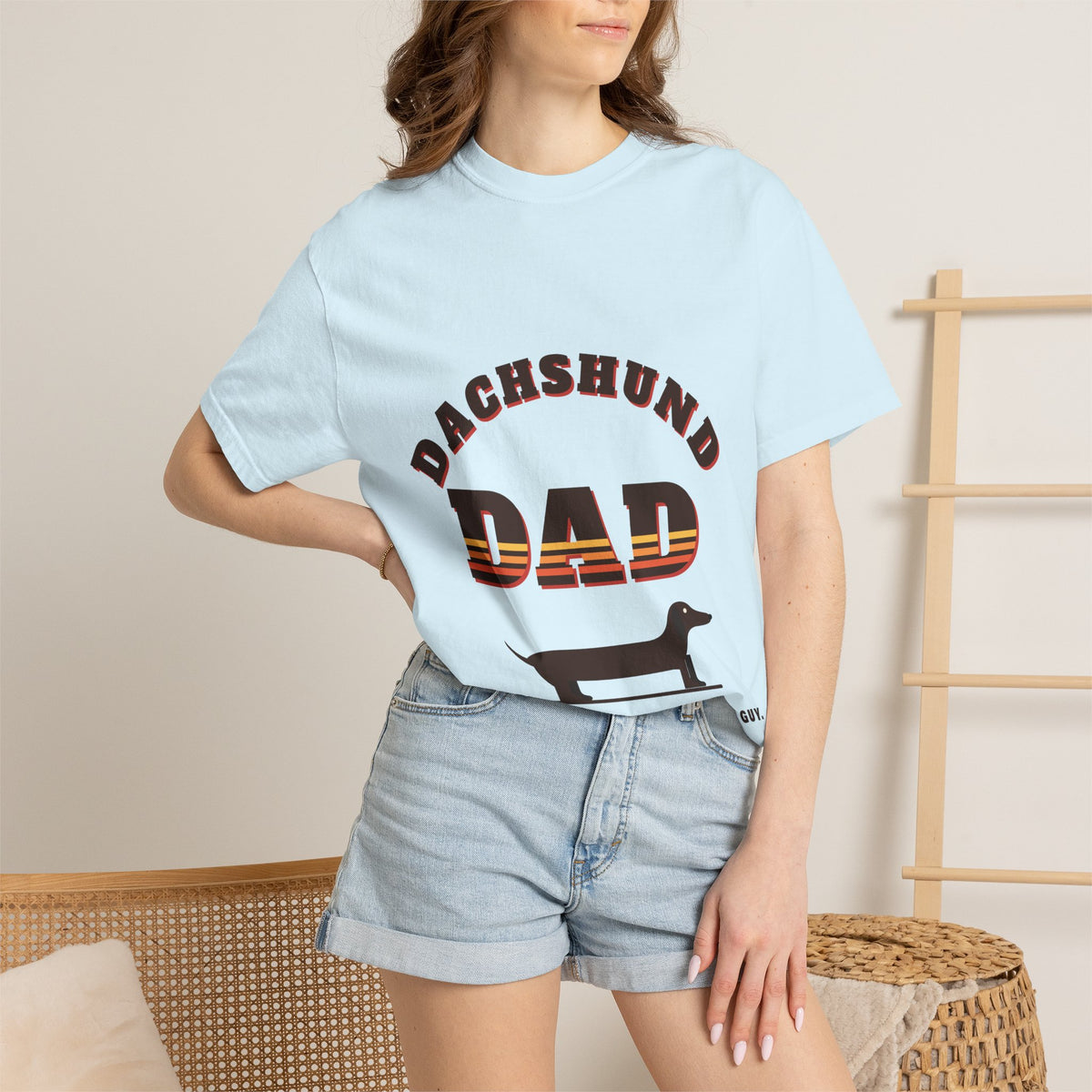 Dachshund Dad retro t-shirt, Comfort Colors doxie dad tee for Dachshund lovers - view 23