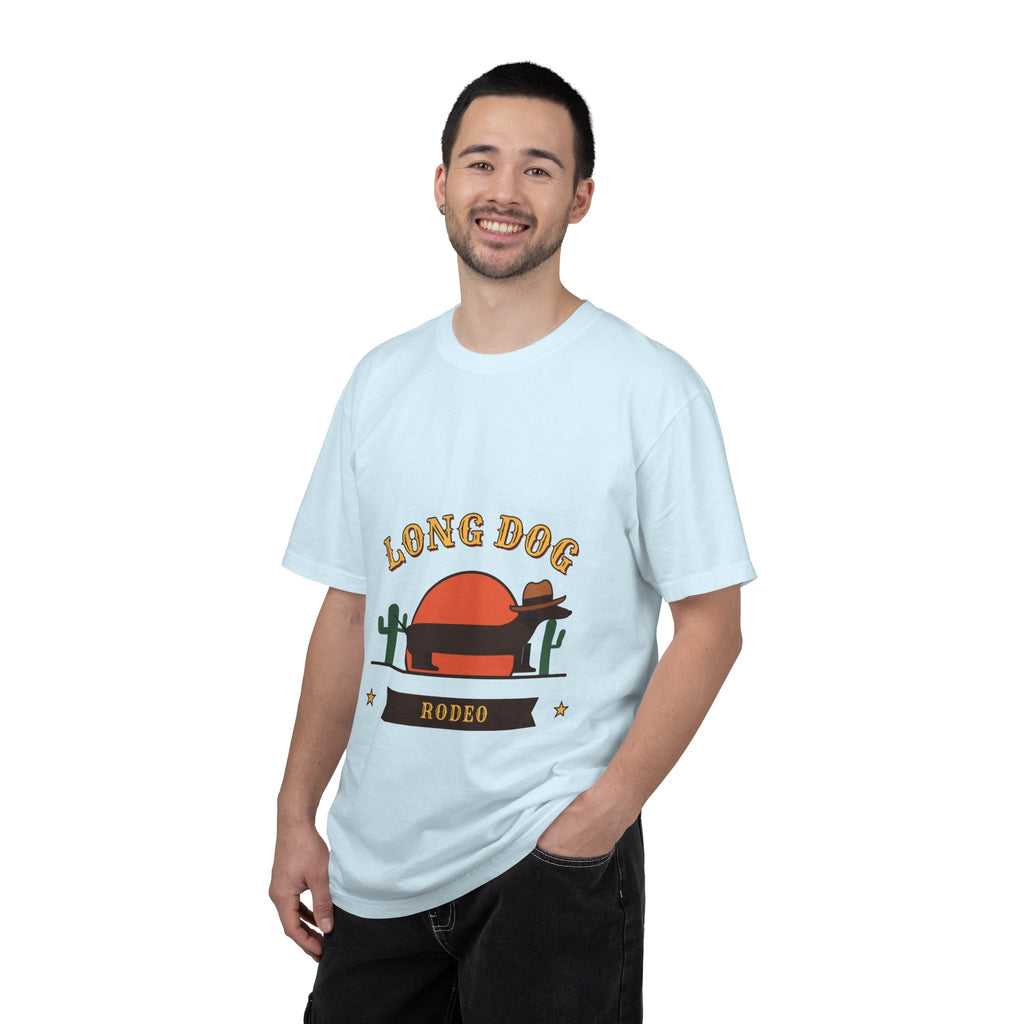 Long Dog Rodeo cowboy Dachshund t-shirt, Comfort Colors western tee for Dachshund lovers - view 25