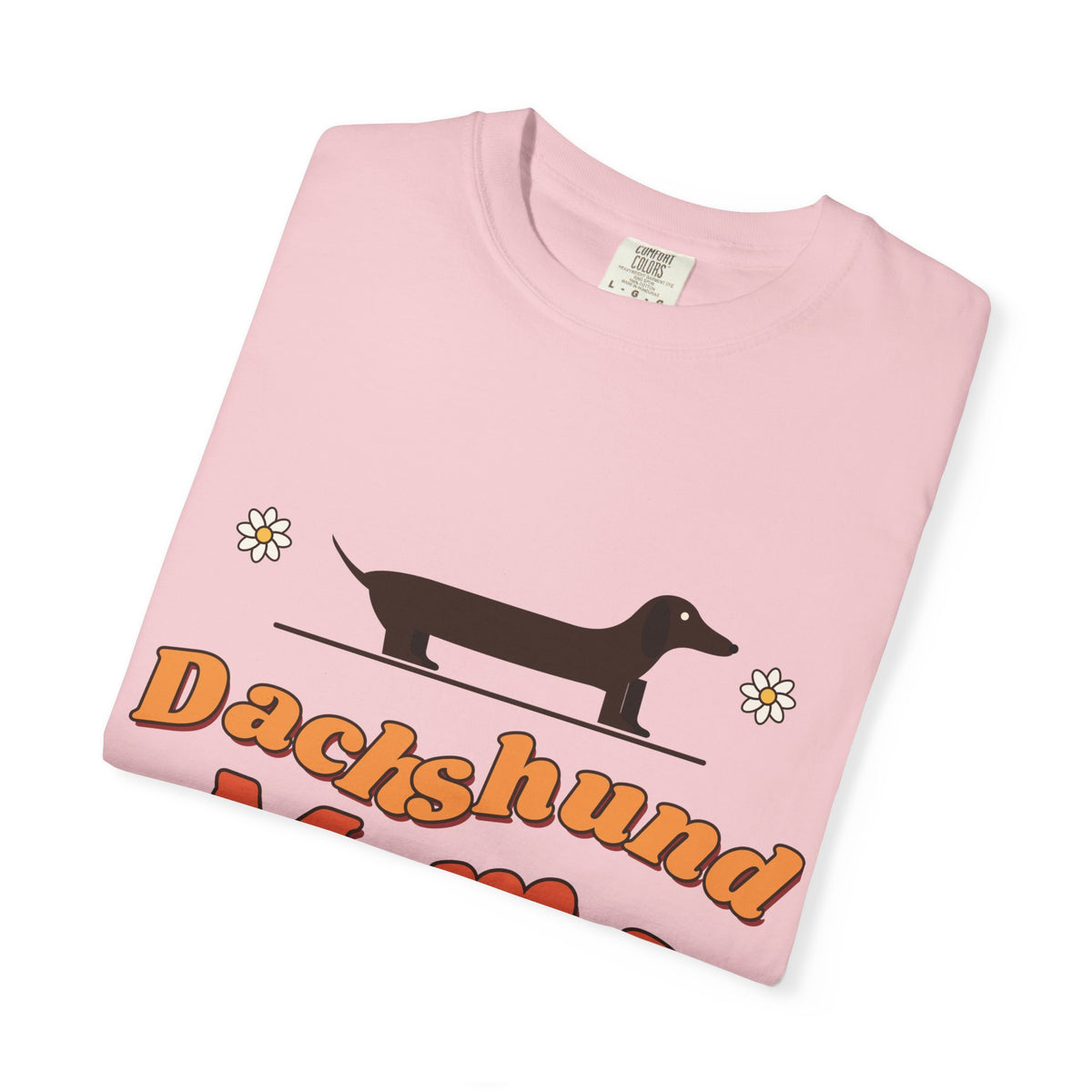 Dachshund Mama retro t-shirt, Comfort Colors doxie mom tee for Dachshund lovers - view 26