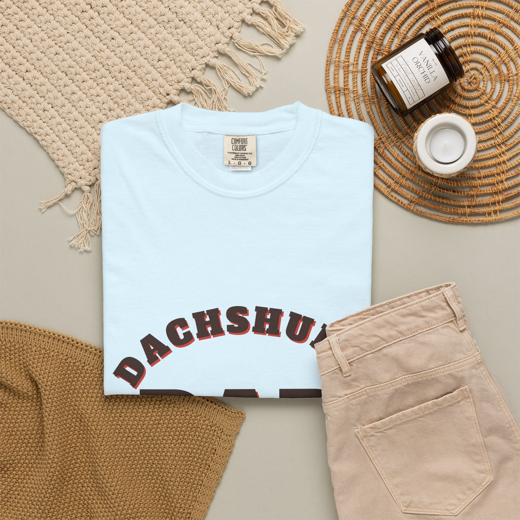 Dachshund Dad retro t-shirt, Comfort Colors doxie dad tee for Dachshund lovers - view 22