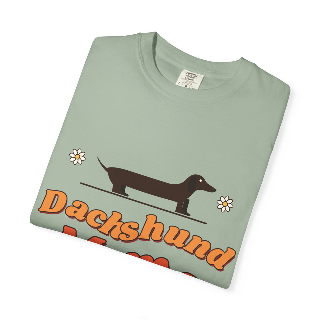 Dachshund Mama retro t-shirt, Comfort Colors doxie mom tee for Dachshund lovers - view 16