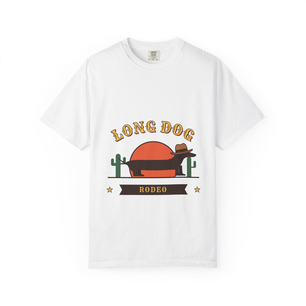 Long Dog Rodeo cowboy Dachshund t-shirt, Comfort Colors western tee for Dachshund lovers - view 6