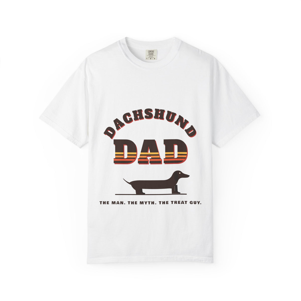Dachshund Dad retro t-shirt, Comfort Colors doxie dad tee for Dachshund lovers - view 7