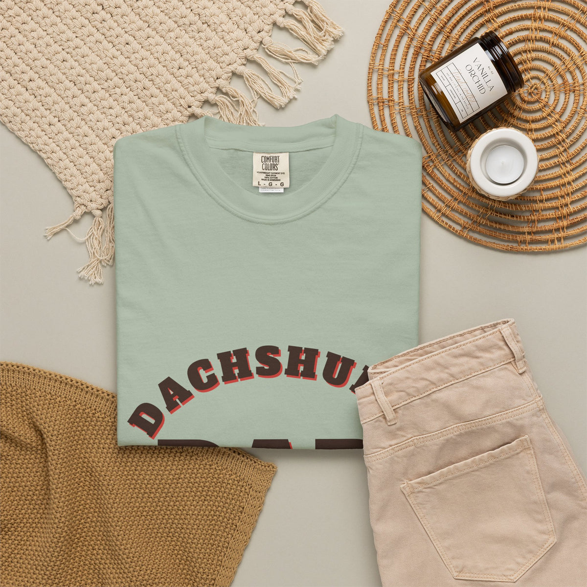 Dachshund Dad retro t-shirt, Comfort Colors doxie dad tee for Dachshund lovers - view 17