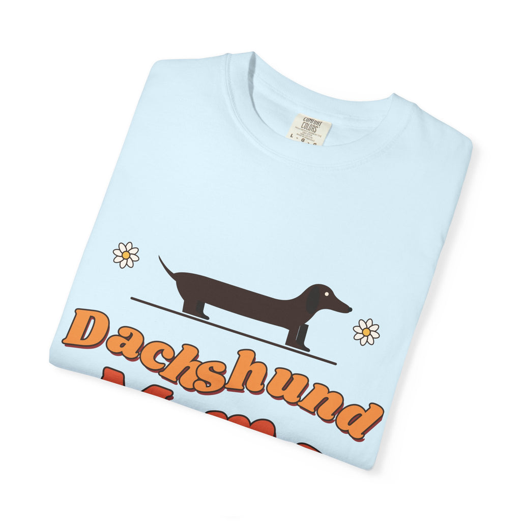 Dachshund Mama retro t-shirt, Comfort Colors doxie mom tee for Dachshund lovers - view 21