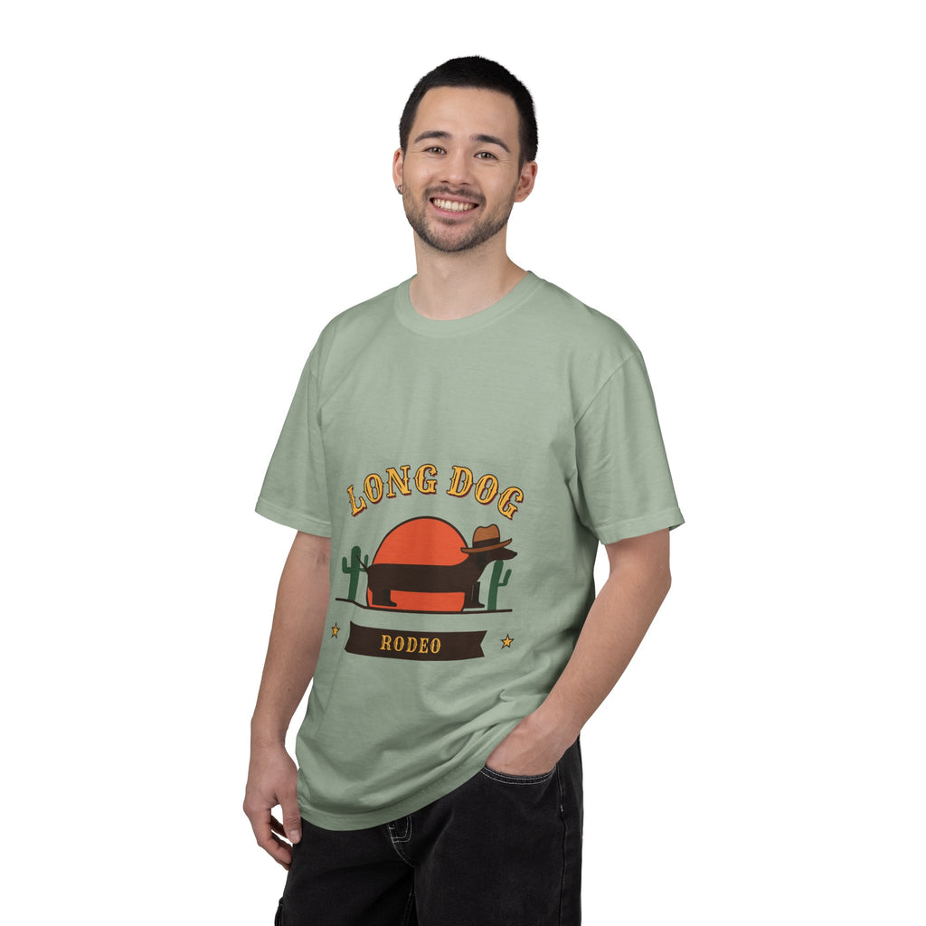 Long Dog Rodeo cowboy Dachshund t-shirt, Comfort Colors western tee for Dachshund lovers - view 20